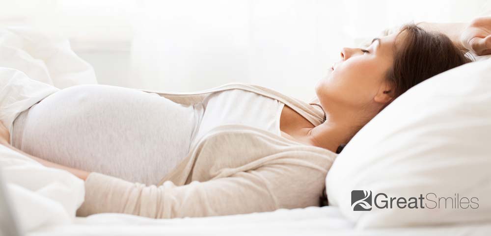 pregnant woman sleeping